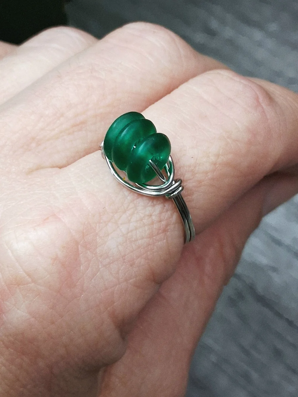 Handmade delicate ring